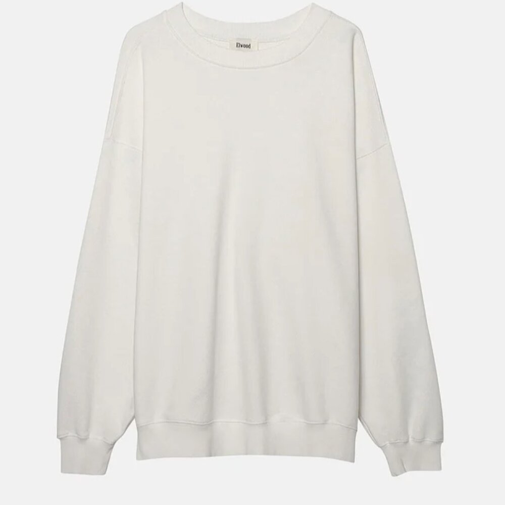BRAND NEW Elwood Oversized Core Crewneck - Vintage White